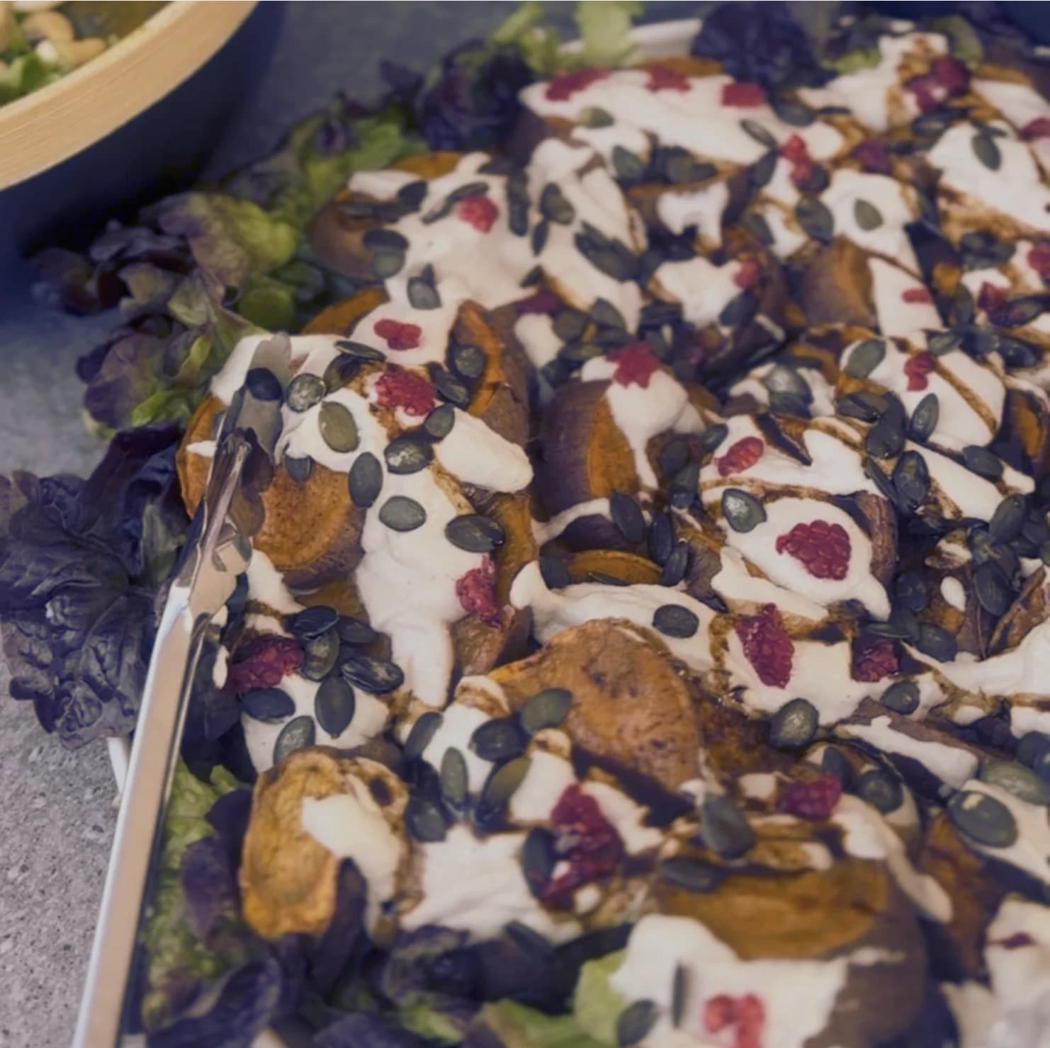 Recipe - Sweet Potato & Cashew Cream Salad