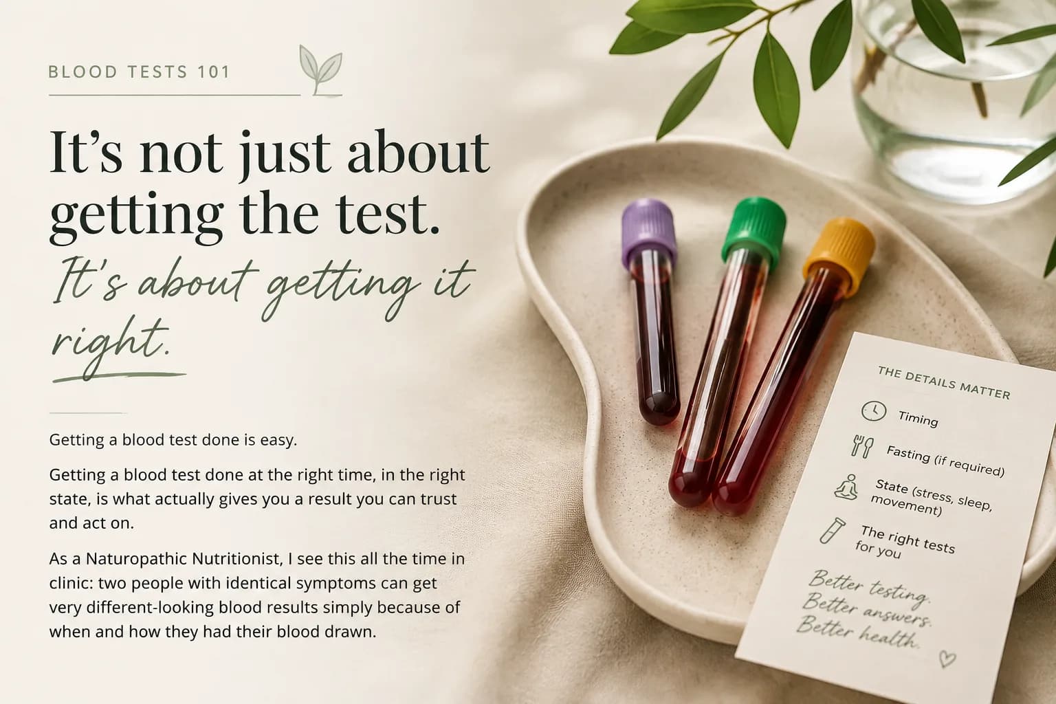 When Is the Best Time to Take a Blood Test?